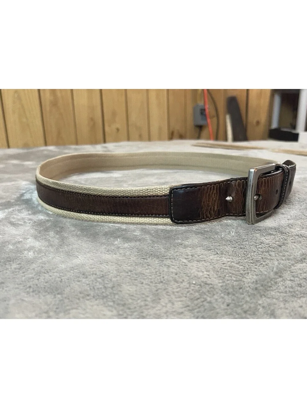 Columbia Belt Men’s Everyday Casual Comfort Leather Fabric 36/90 Brown Neutral